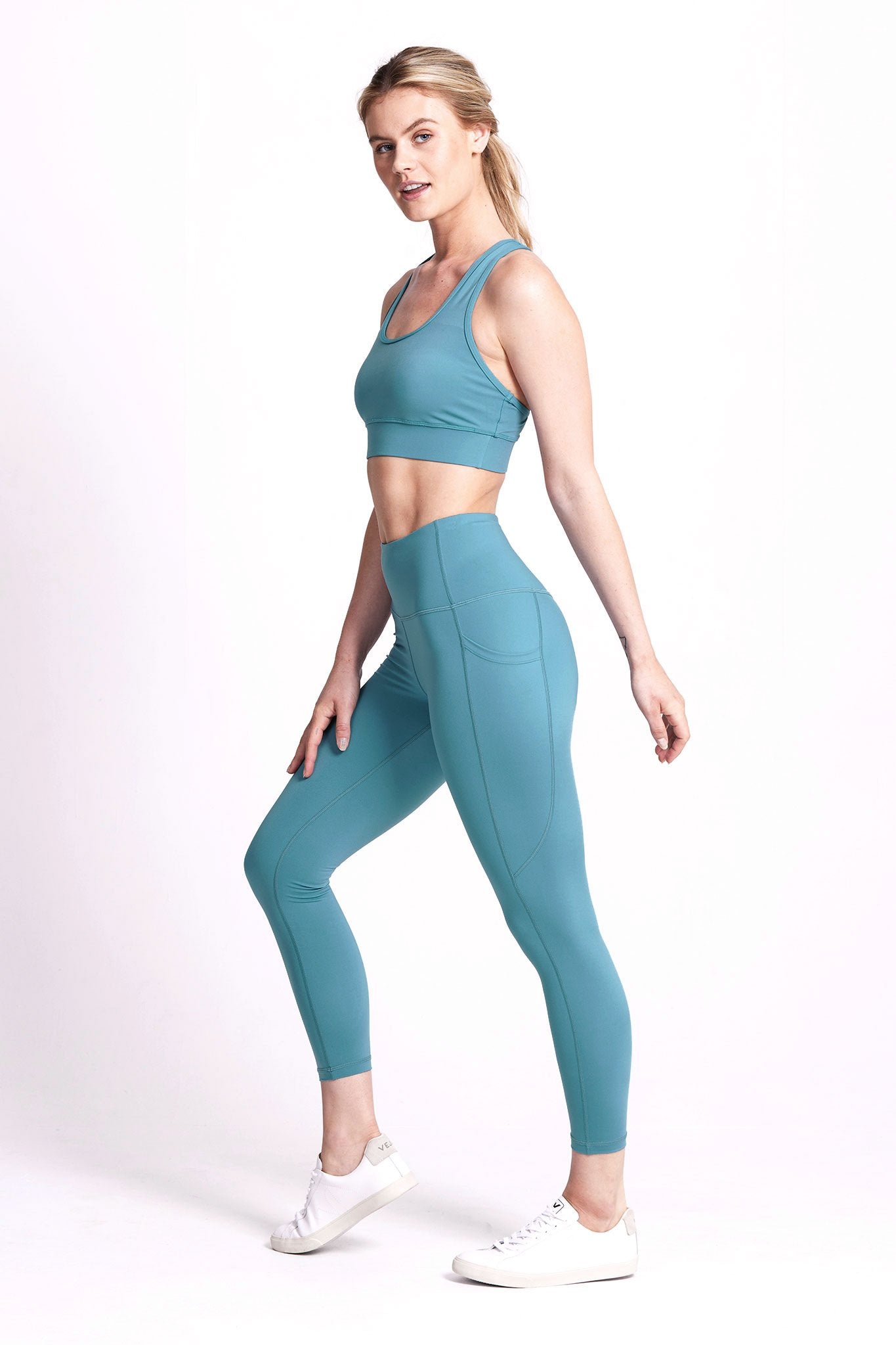 Motion 7/8 Legging - Mineral Teal