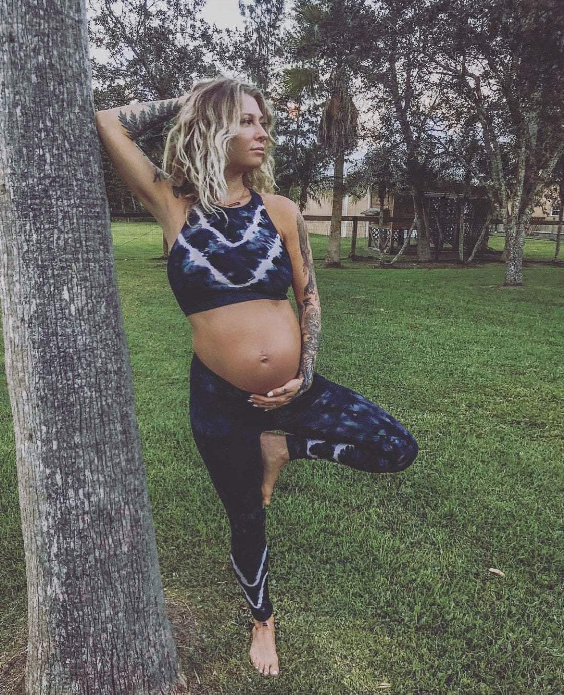 Sunset Leggings - Indigo / Cloud