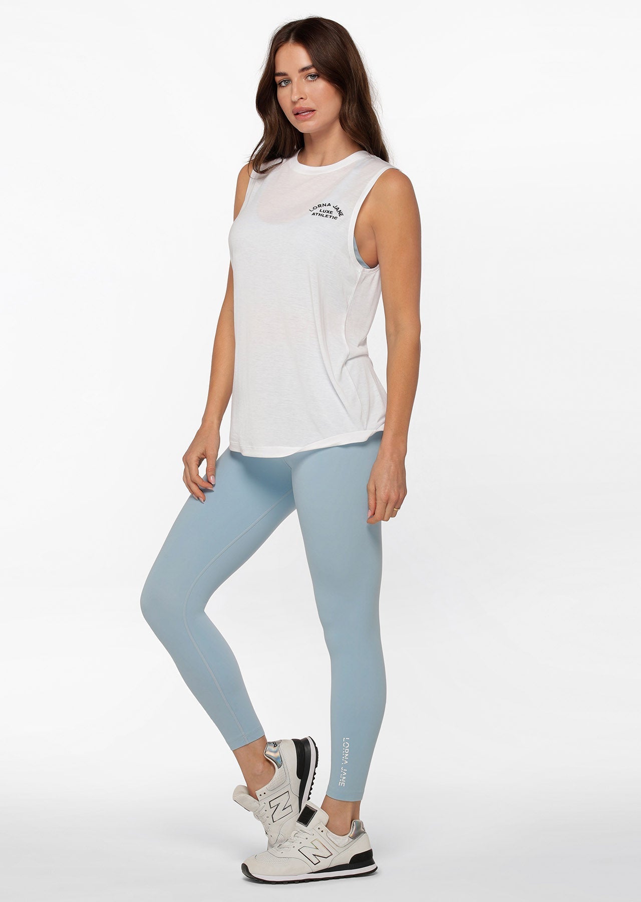 Lotus Ankle Biter Leggings - Voyage Blue