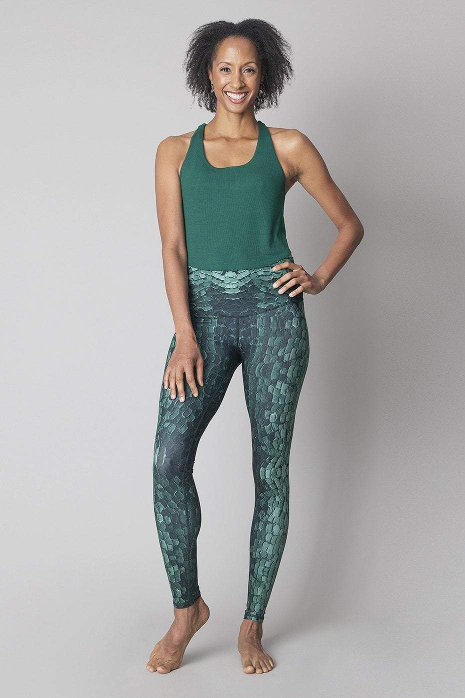 Impasto Malachite Barefoot Leggings
