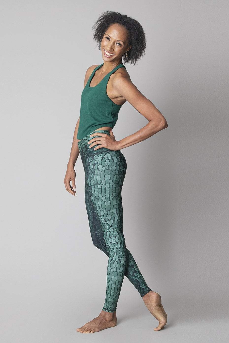 Impasto Malachite Barefoot Leggings