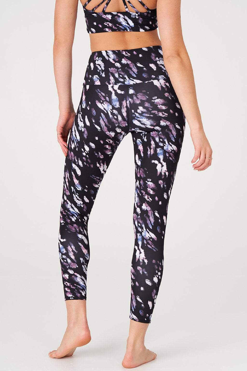 Graphic High Rise Midi Legging - Jungle Hues