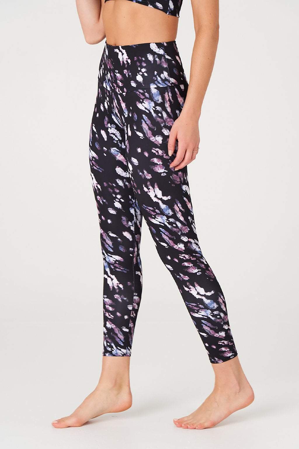 Graphic High Rise Midi Legging - Jungle Hues