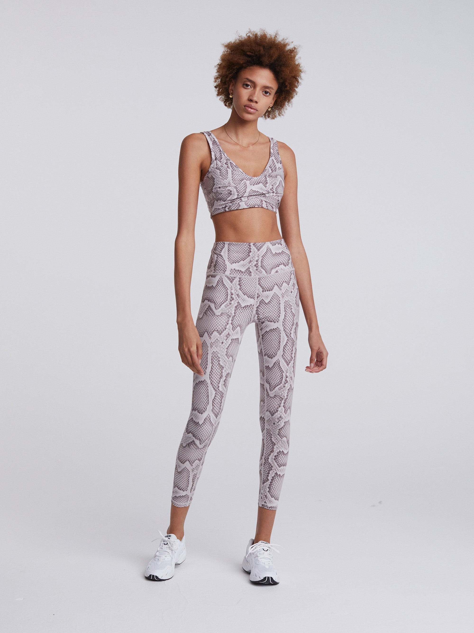 Let's Move High Rise Legging - Alabaster Python