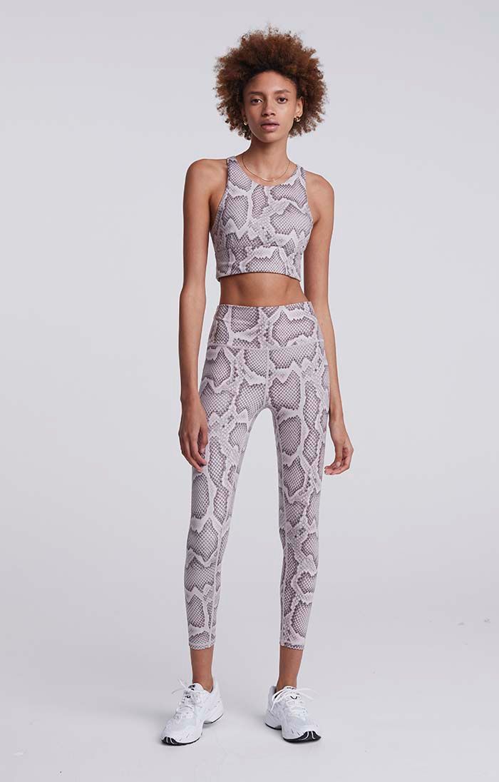 Let's Move High Rise Legging - Alabaster Python