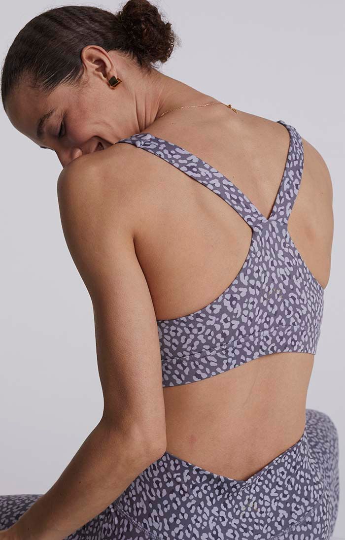 Let's Move Park Bra - Graphite Cheetah